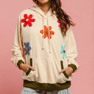 BiBi Patched Hoodie Top